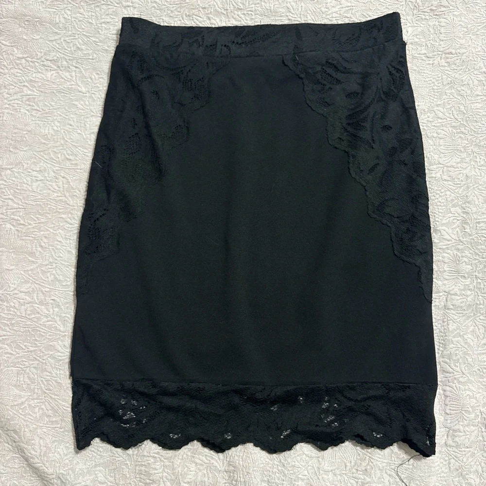 H&M Black Mini Pencil Skirt Night Out - Picture 3 of 5